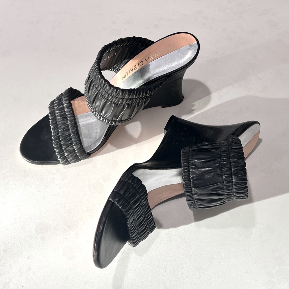 ALCHIMIA DI BALLIN Leather Wedge Heels